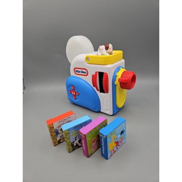 Little Tikes Story Dream Machine Toy Projector & 4 Book -  1 Figure Used - Picture 1 of 10
